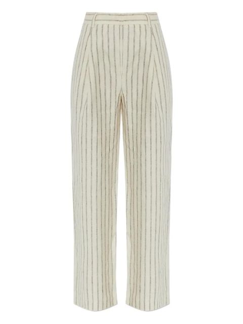 Posse pinstripe pleated trousers - Neutrals - zdjęcie produktu nr 1