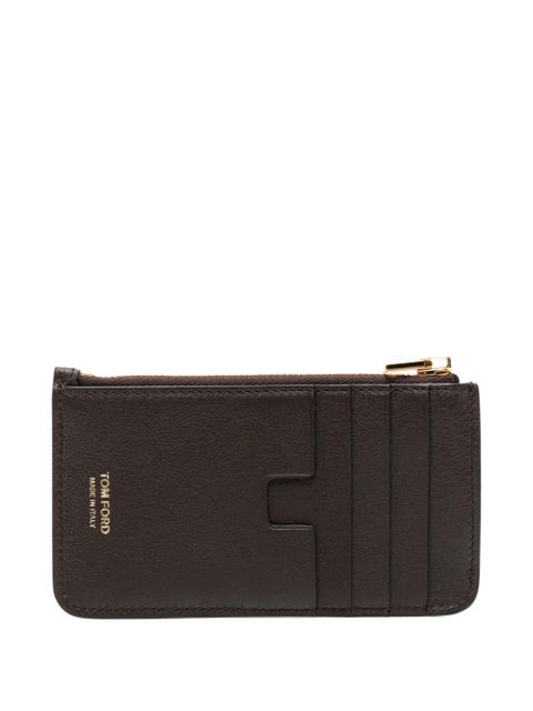 TOM FORD calf leather cardholder - Brown - zdjęcie produktu nr 2
