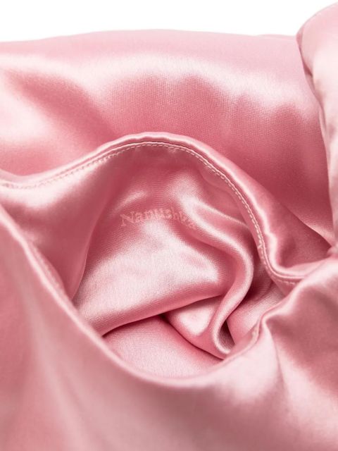 Nanushka Jen satin tote bag - Pink