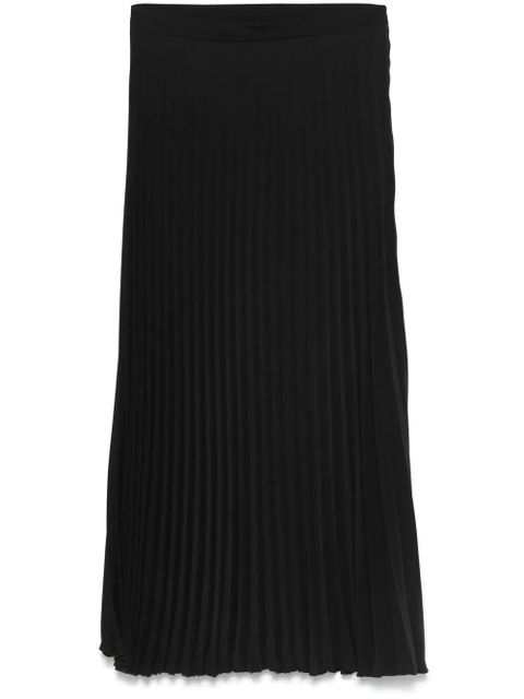 MM6 Maison Margiela pleated midi skirt - Black - zdjęcie produktu nr 1