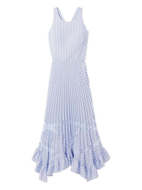 Claudie Pierlot ruffled midi dress - Blue - zdjęcie produktu nr 1