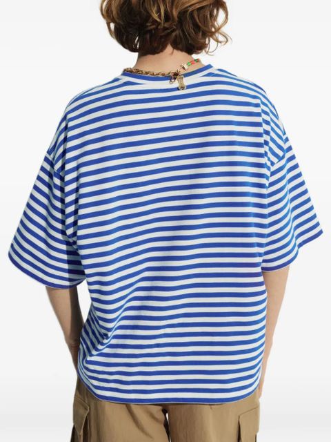 Essentiel Antwerp x Peanuts striped-pattern T-shirt - Blue