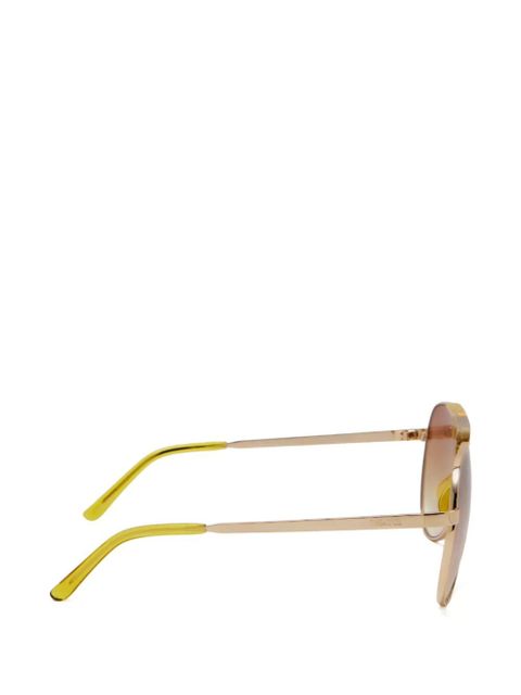 The Attico browline sunglasses - Yellow - zdjęcie produktu nr 2