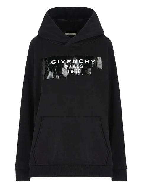 Givenchy logo-print cotton hoodie - Black - zdjęcie produktu nr 1