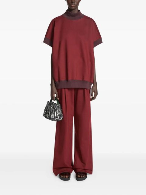 DRIES VAN NOTEN short-sleeved turtleneck sweatshirt - Red