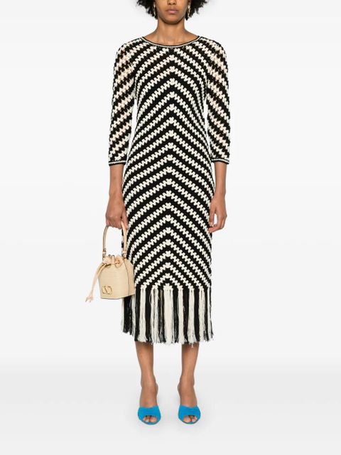 ZIMMERMANN Halliday crochet midi dress - Black - zdjęcie produktu nr 2