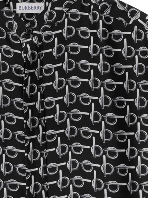 Burberry B silk shirt - Black