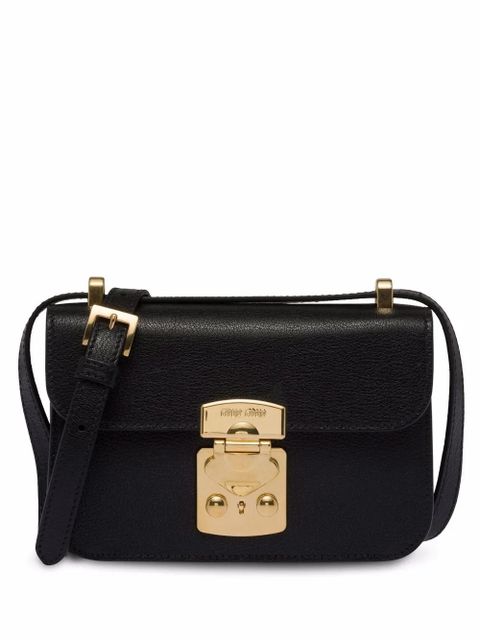 Miu Miu Madras leather shoulder bag - Black - zdjęcie produktu nr 1