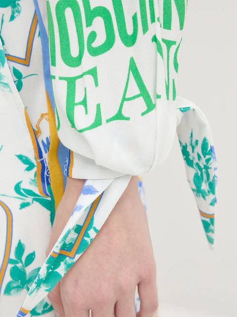 Moschino Jeans koszula damska kolor multicolor relaxed z kołnierzykiem klasycznym 0217 3735