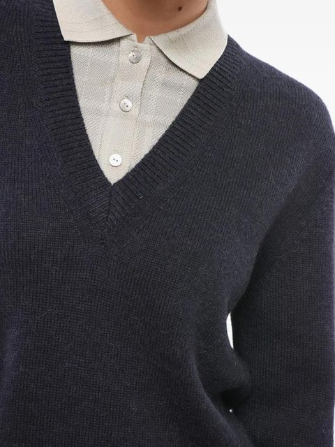LOEWE layered sweater - Grey