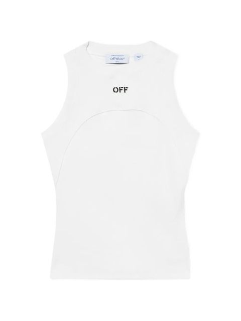 Off-White Off stamp ribbed tank top - zdjęcie produktu nr 1