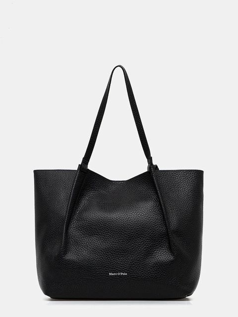 Marc O'Polo torebka skórzana kolor czarny 5000009281 - zdjęcie produktu nr 1