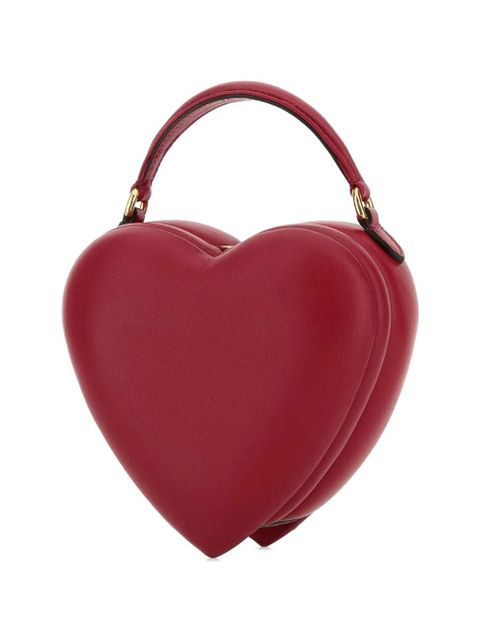 Moschino heart leather mini bag - Red