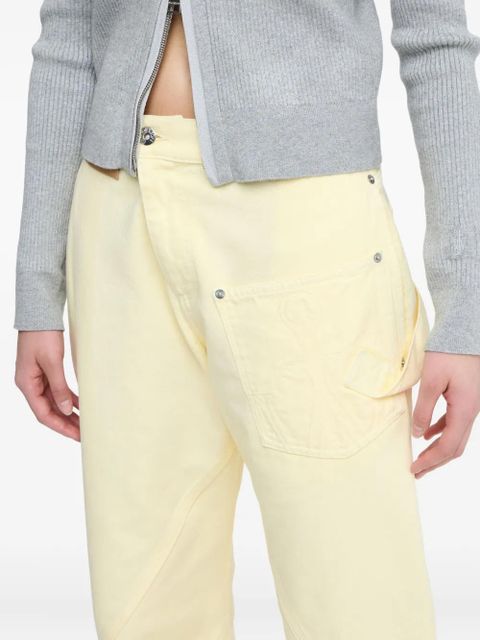 JW Anderson Twisted Workwear trousers - Yellow