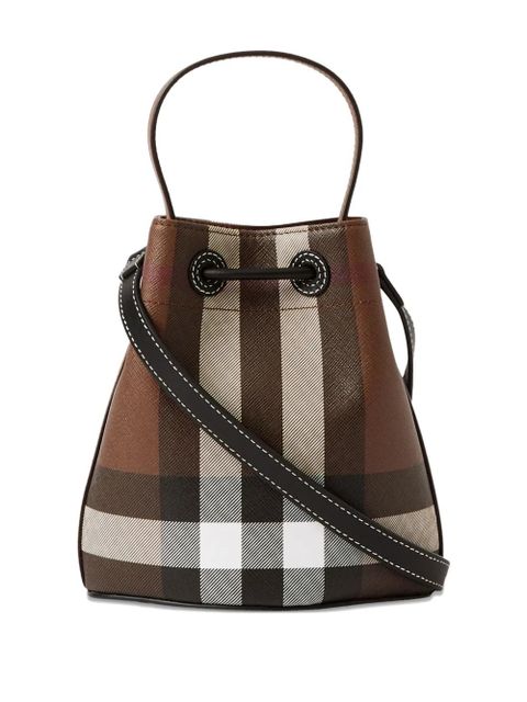 Burberry mini TB bucket bag - Brown