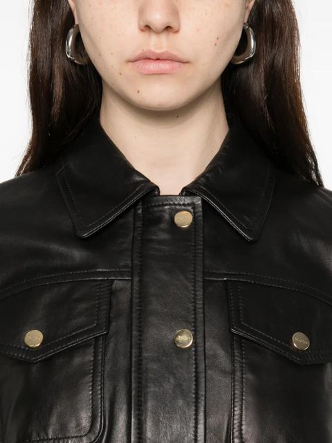 Max Mara chest-pocket button-fastening jacket - Black