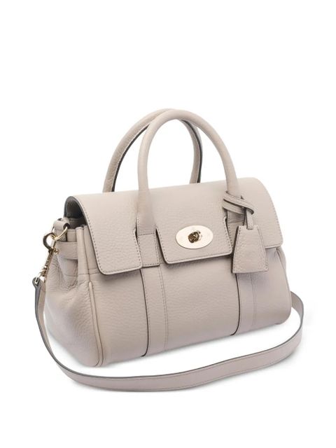 Mulberry turn-lock satchel bag - NATURAL