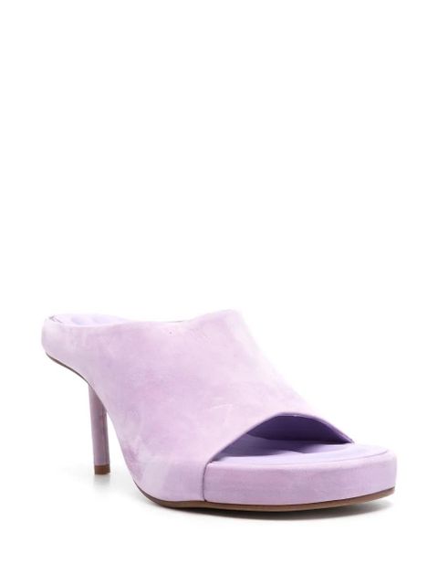 Jacquemus moulded calf-suede sandals - Purple
