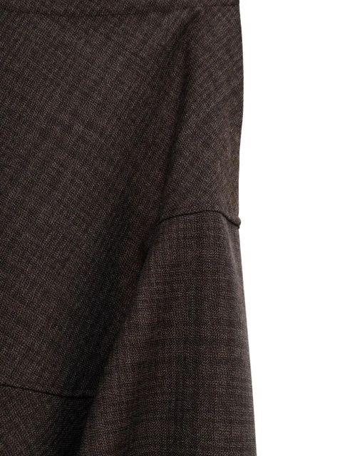 OUR LEGACY Waltz check-pattern midi skirt - Brown - zdjęcie produktu nr 2