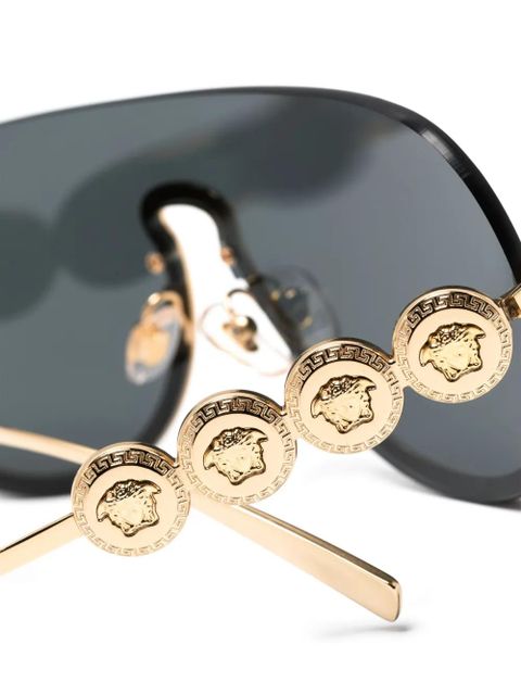 Versace Eyewear Medusa Head navigator-frame sunglasses - Grey