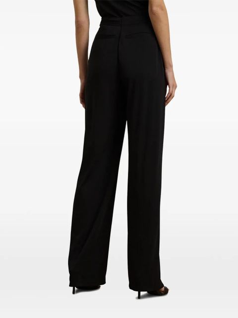 Lauren Ralph Lauren pleated wide-leg trousers - Black