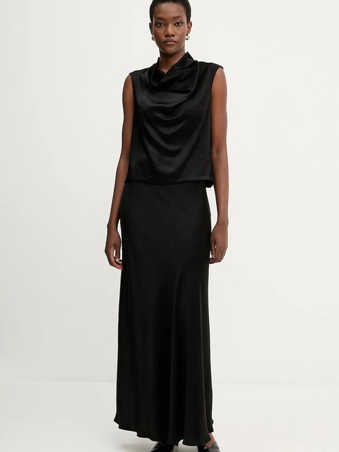 Liviana Conti bluzka damska kolor czarny gładka F5WS61 - zdjęcie produktu nr 2