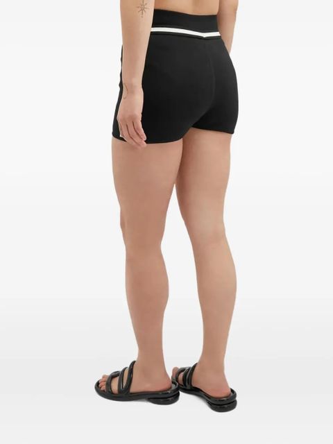 Max Mara belted side-stripe shorts - Black - zdjęcie produktu nr 2