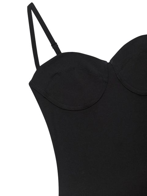 ANINE BING Via underwired jersey bodysuit - Black