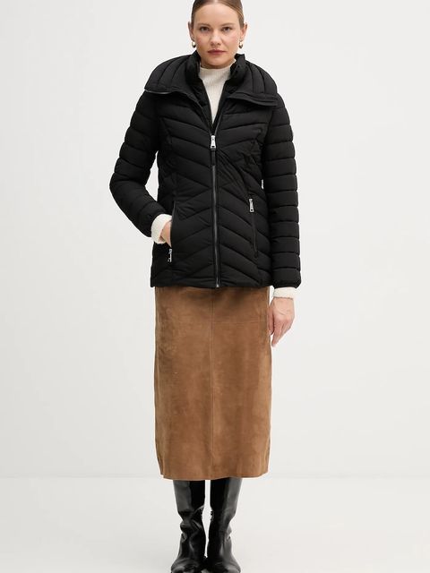 Dkny kurtka kolor czarny zimowa DLEMPN45