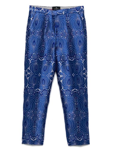 ETRO jacquard-lace trousers - Blue - zdjęcie produktu nr 1