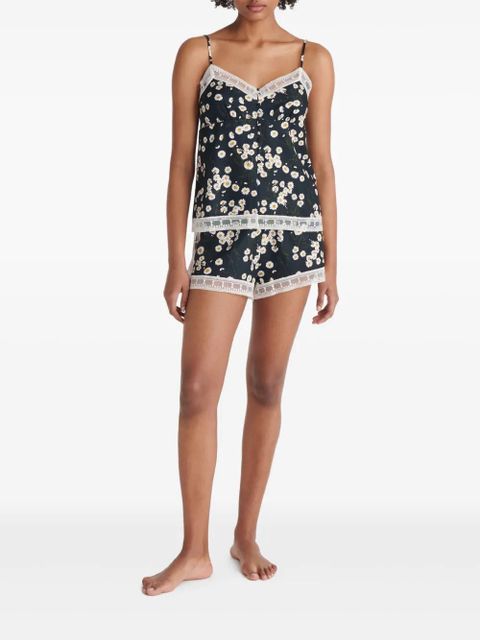 ERES Toi floral-print pajama top - Black