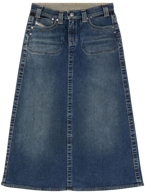 Diesel De-Pago-Mid-Re midi skirt - Blue