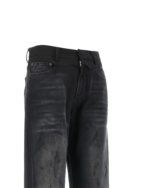 MM6 Maison Margiela contrast waist jeans - Black - zdjęcie produktu nr 2