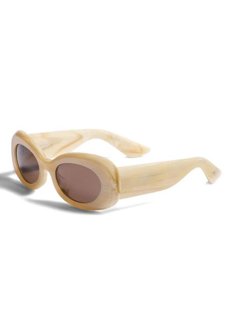 KHAITE oval-frame sunglasses - Neutrals