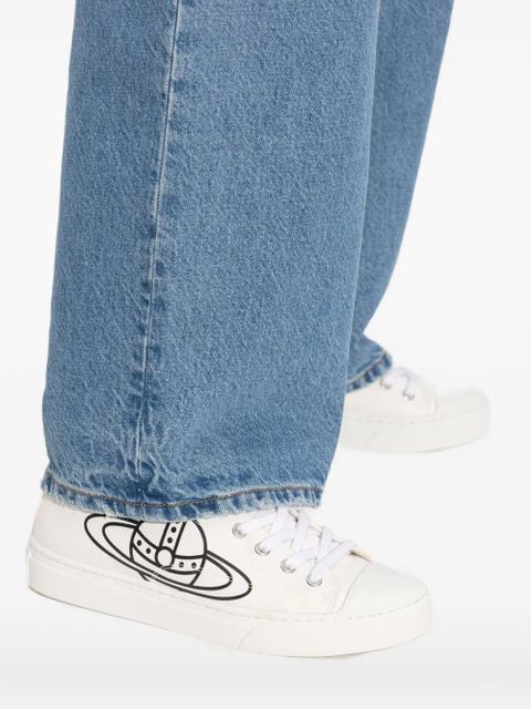 Vivienne Westwood orb-print lace-up pumps - White