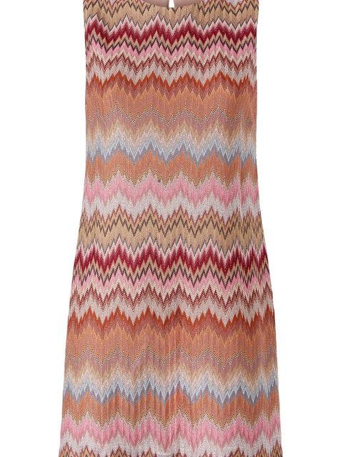 Missoni zigzag-pattern sleeveless mini dress - Orange - zdjęcie produktu nr 2
