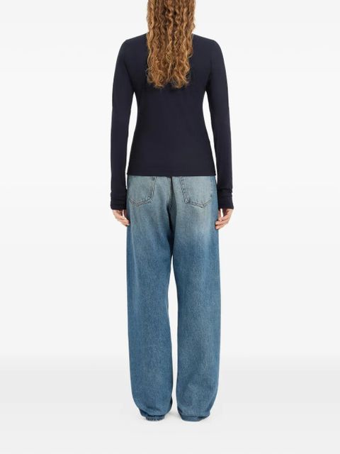MM6 Maison Margiela long-sleeved T-shirt - Blue