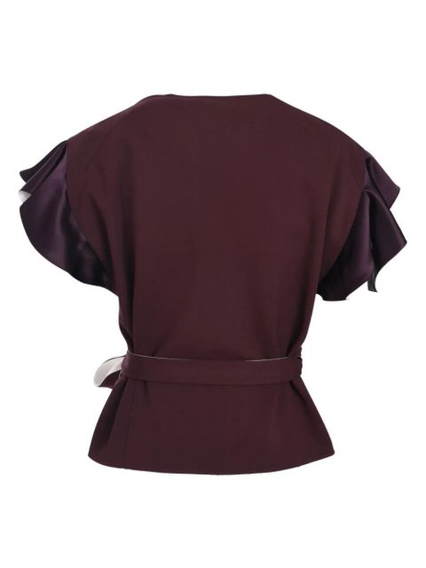 Lanvin wrap blouse - Red
