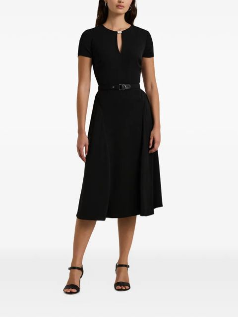 Lauren Ralph Lauren cut-out belted midi dress - Black - zdjęcie produktu nr 2