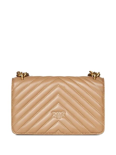 PINKO mini Love cross body bag - Neutrals