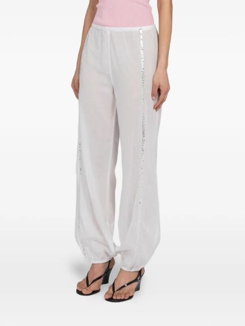 Gimaguas Angel sequin-embellished trousers - White