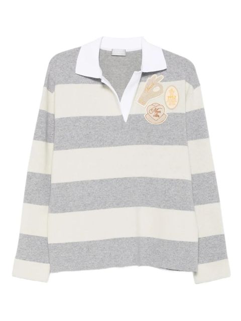 Moncler striped sweatshirt - Grey - zdjęcie produktu nr 1