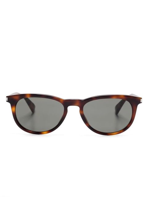 Saint Laurent Eyewear oval-frame sunglasses - Brown - zdjęcie produktu nr 1