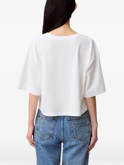 Claudie Pierlot logo-embroidered T-shirt - White