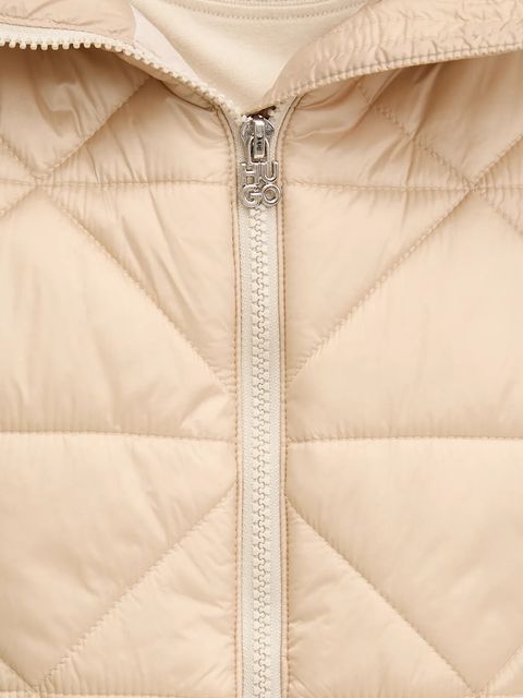 HUGO kurtka kolor beżowy przejściowa 50544151