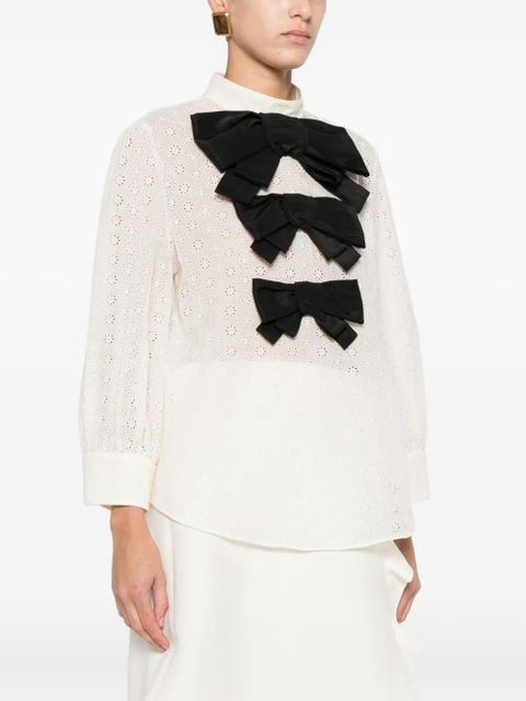 Valentino Garavani Daisy bow blouse - Neutrals