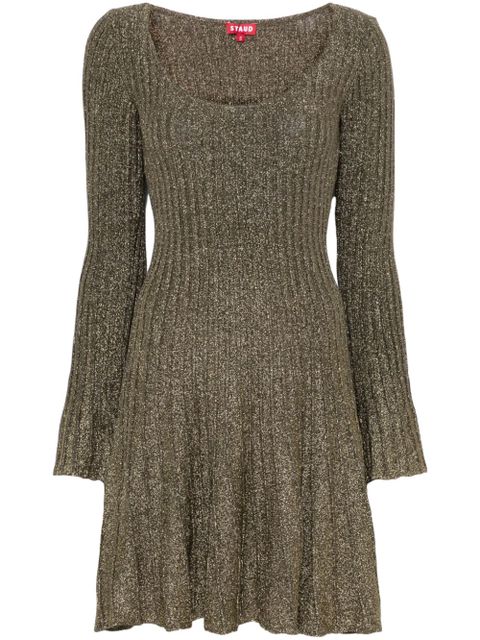 STAUD Raquel mini dress - Gold