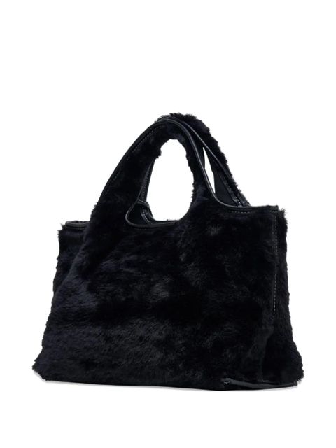 3.1 Phillip Lim Mini Market faux-fur tote bag - Black - zdjęcie produktu nr 2
