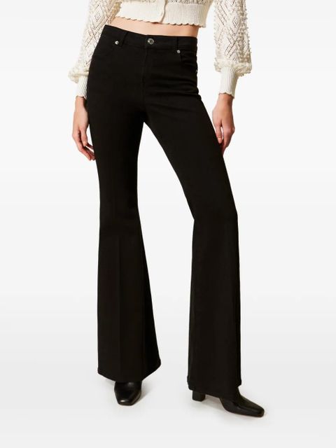 TWINSET flared trousers - Black