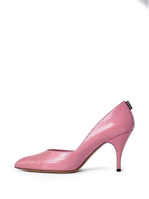 Miu Miu 85mm pointed-toe textured heels - Pink